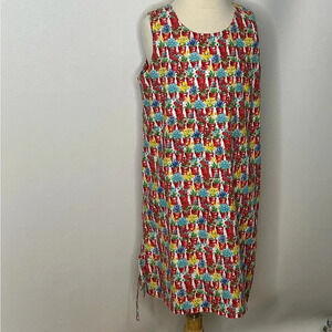 Kelly’s Kids girls floral flower pot shift dress sz 10